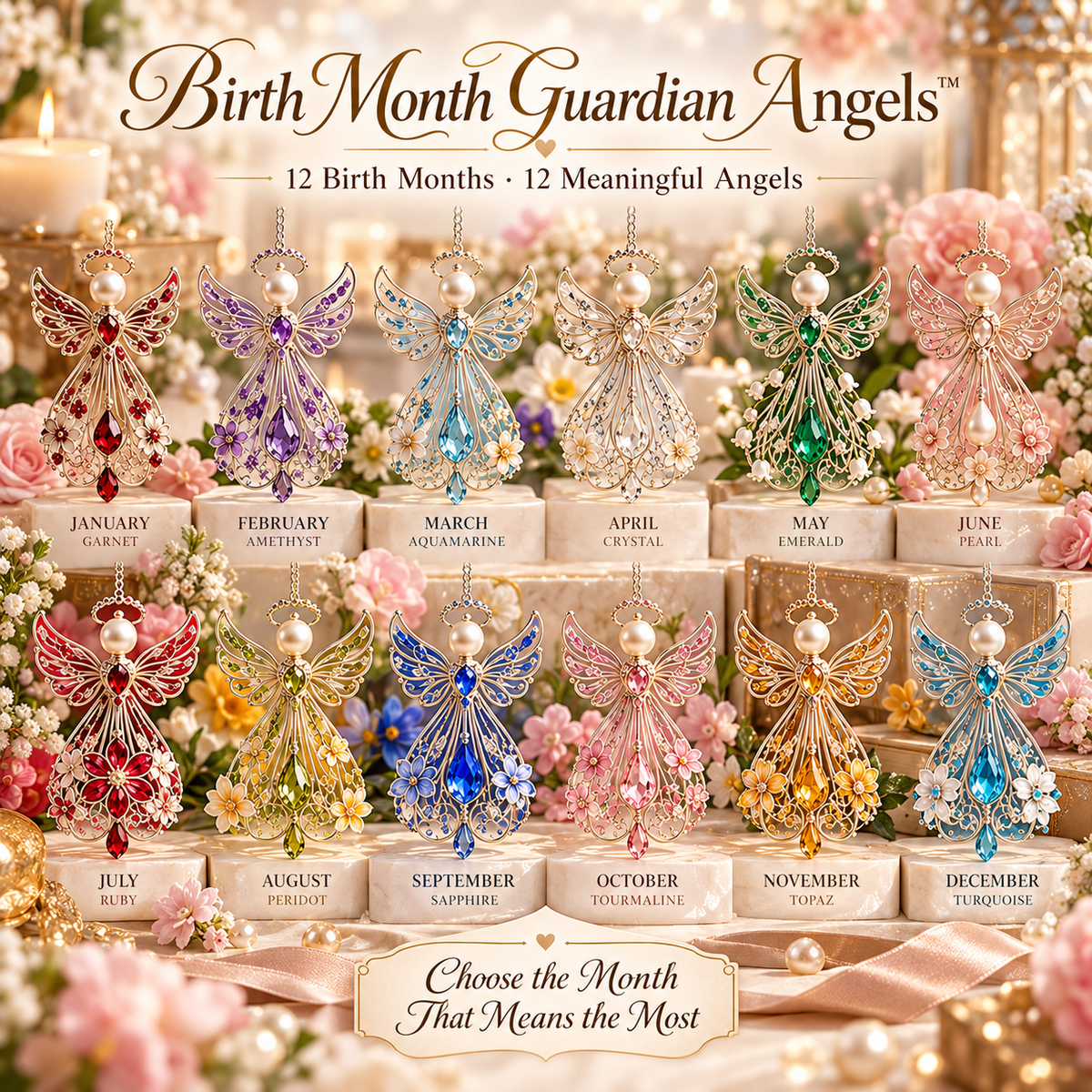 🕊️ Birth Month Guardian Angel Ornament – Not just any angel. Their angel. ✨