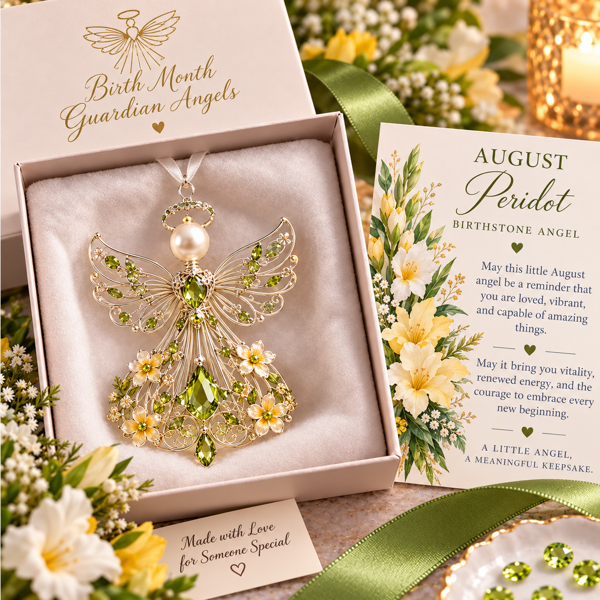🕊️ Birth Month Guardian Angel Ornament – Not just any angel. Their angel. ✨