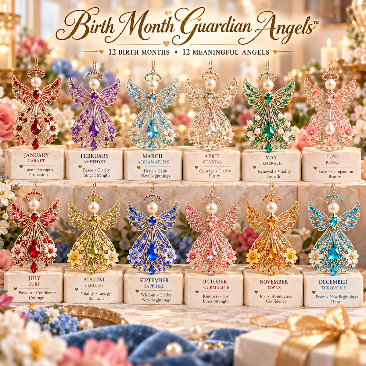 🕊️ Birth Month Guardian Angel Ornament – Not just any angel. Their angel. ✨