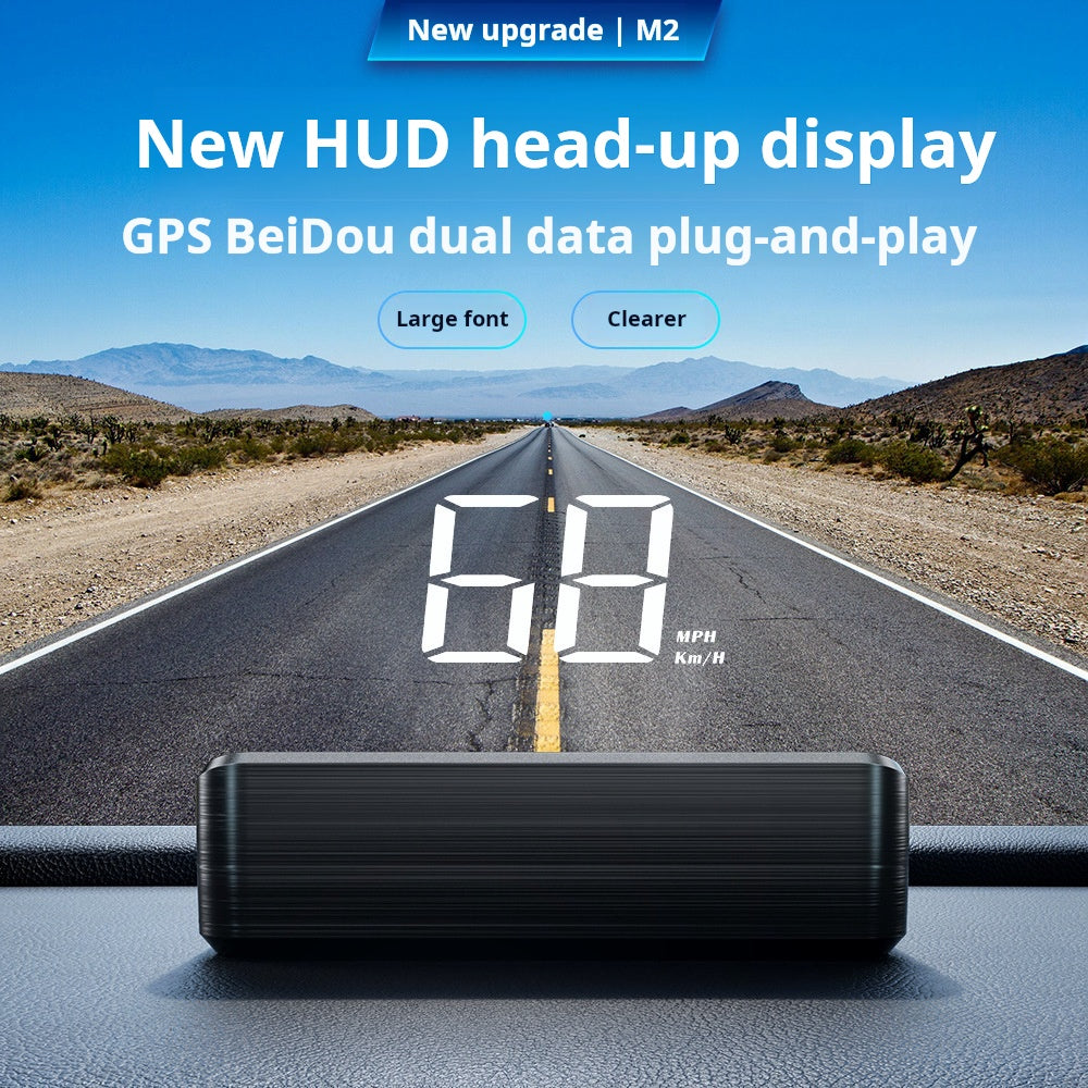 Head-Up Display (HUD) – GPS for the car with digital speedometer
