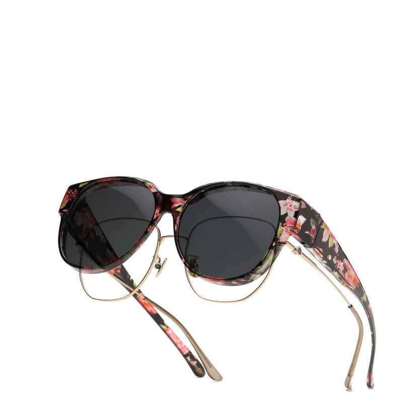 🕶 New XL cat-eye sunglasses with polarized lenses.mi i ochroną UV40