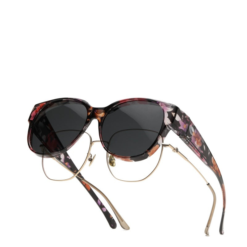 🕶 New XL cat-eye sunglasses with polarized lenses.mi i ochroną UV40