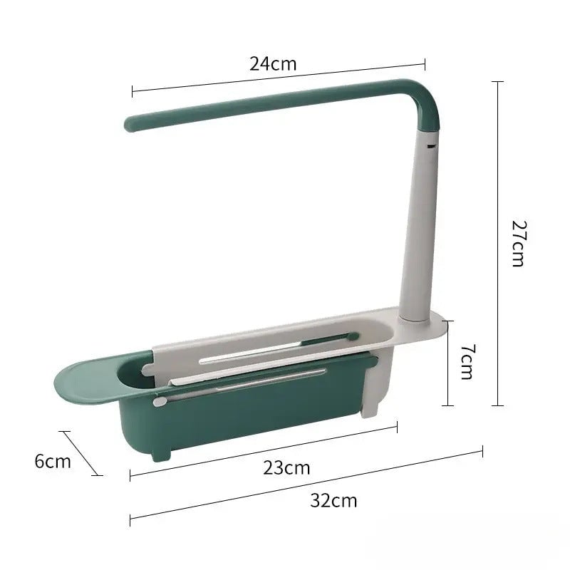 🔥✨ Adjustable and telescopic kitchen sink organizer – drain, dry, and organize
