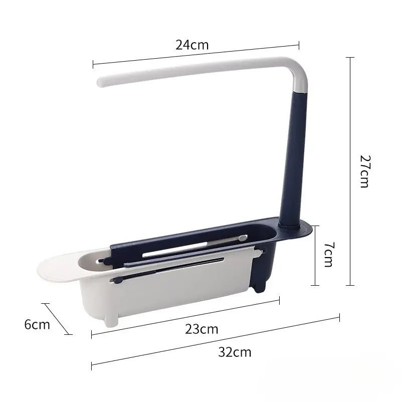 🔥✨ Adjustable and telescopic kitchen sink organizer – drain, dry, and organize