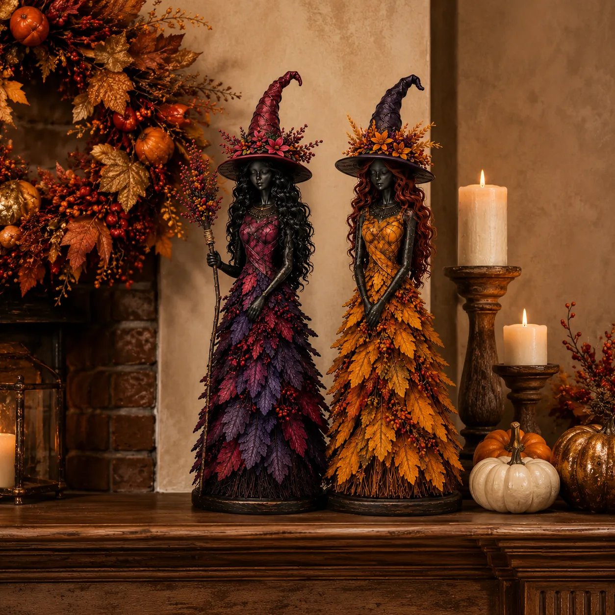💥LAST DAY: 50% OFF - 🧙 Enchanted Autumn Witch Figure