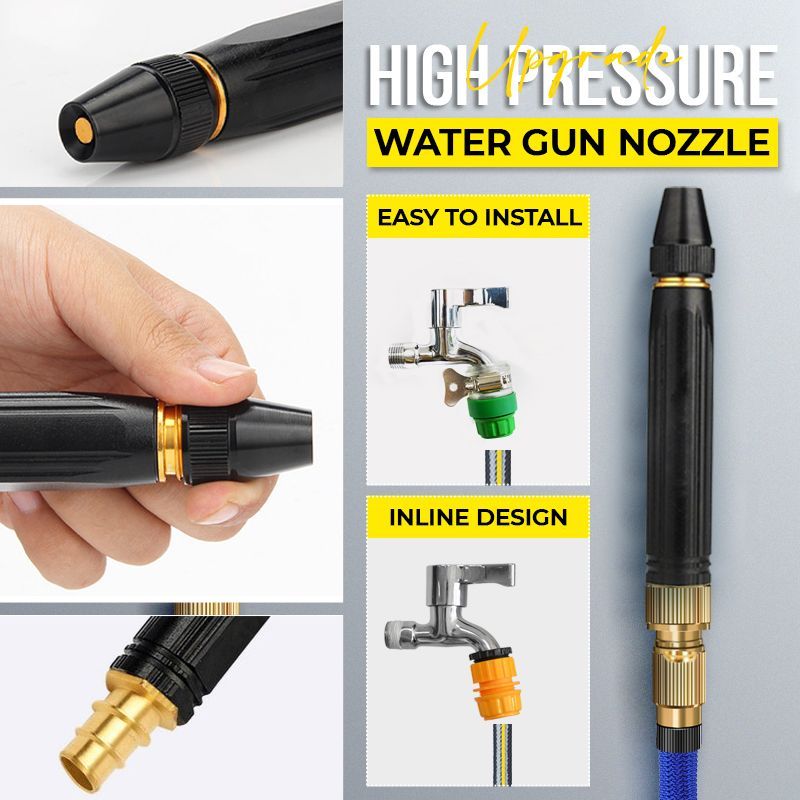High-pressure car wash water nozzle