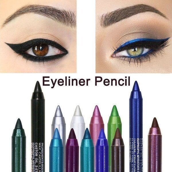 Langvarig vanntett eyeliner pencil, fasjonabel eye make-up kosmetik