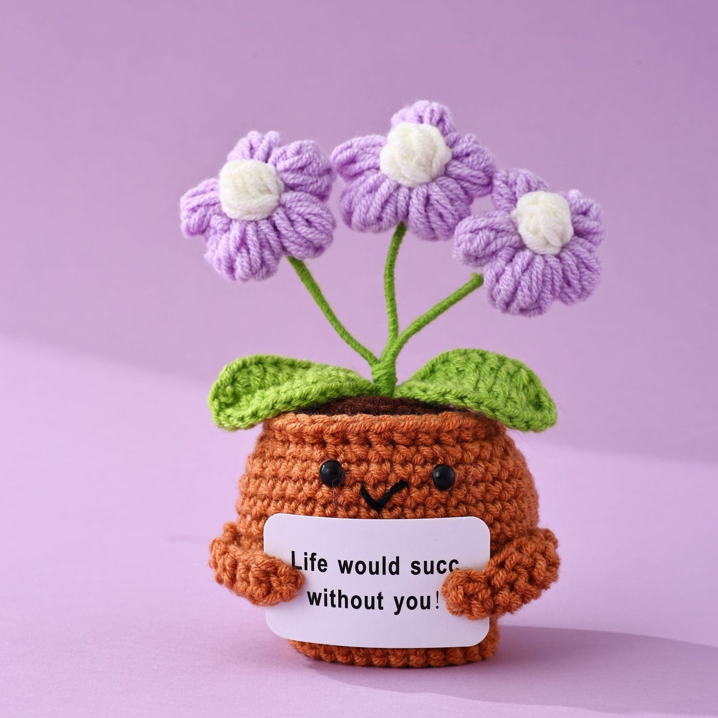 🌱Handmade Crochet Emotional Support Plant Potted
