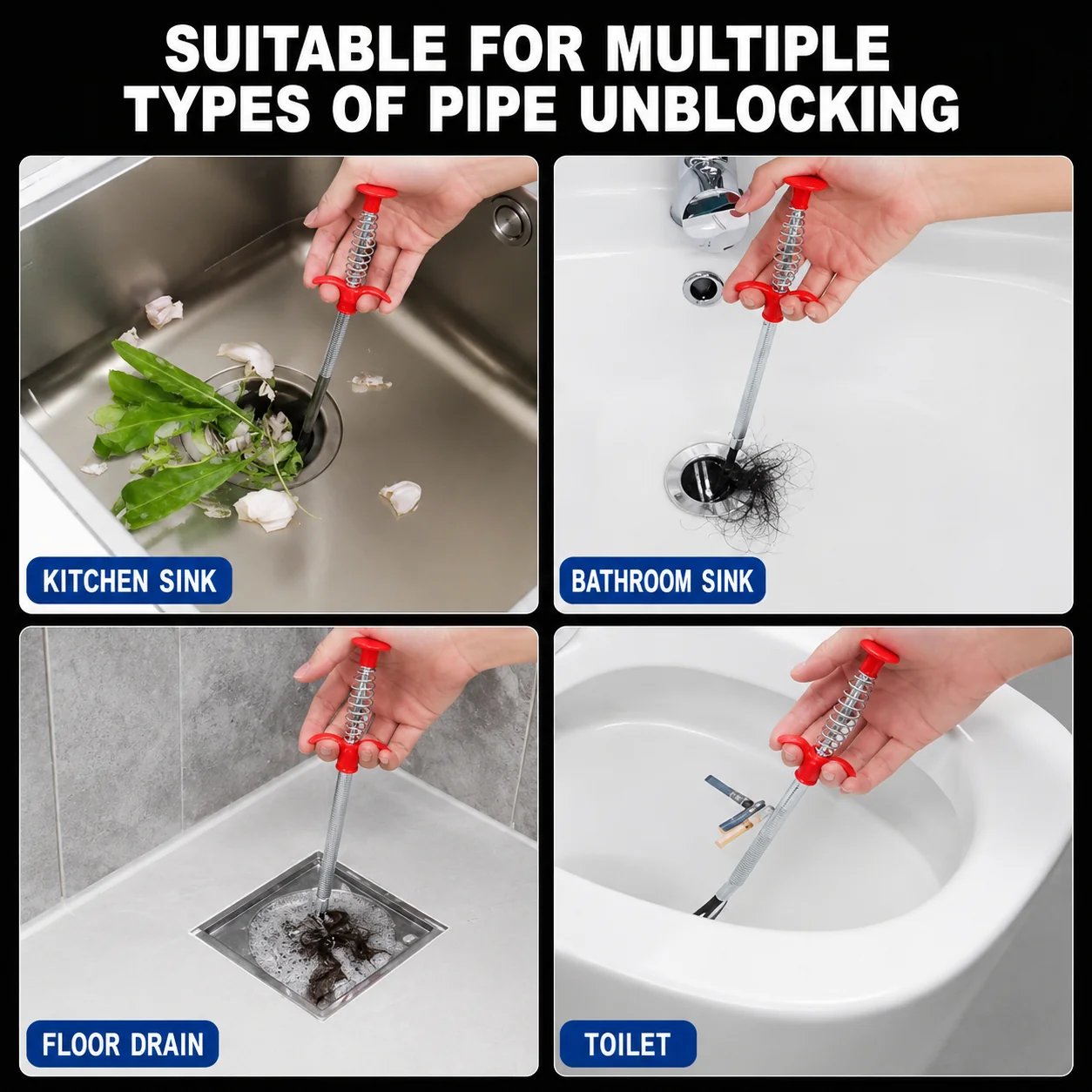 🚿Professional tool for unclogging drains - a must-have in every home