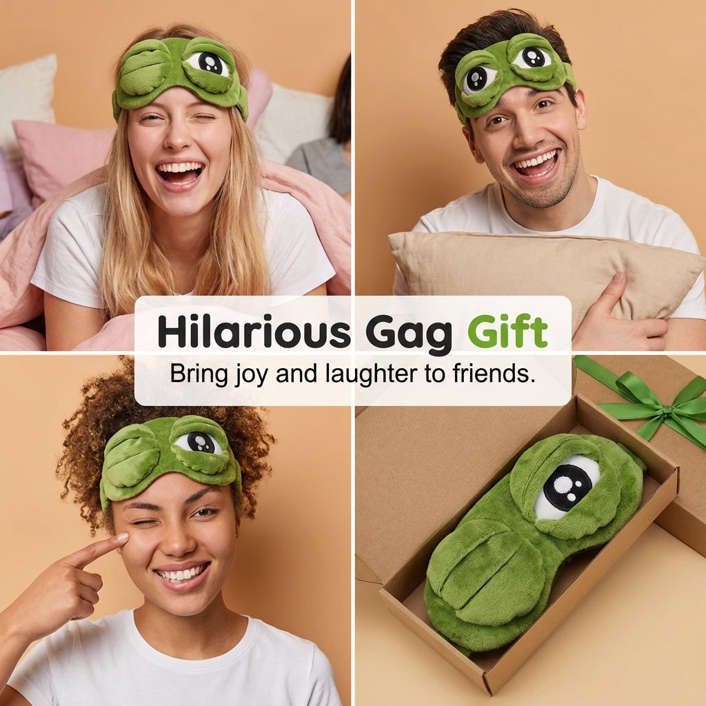 🔥Hot Sale 49% OFF✨ 3D Cute Frog Sleep Mask🐸