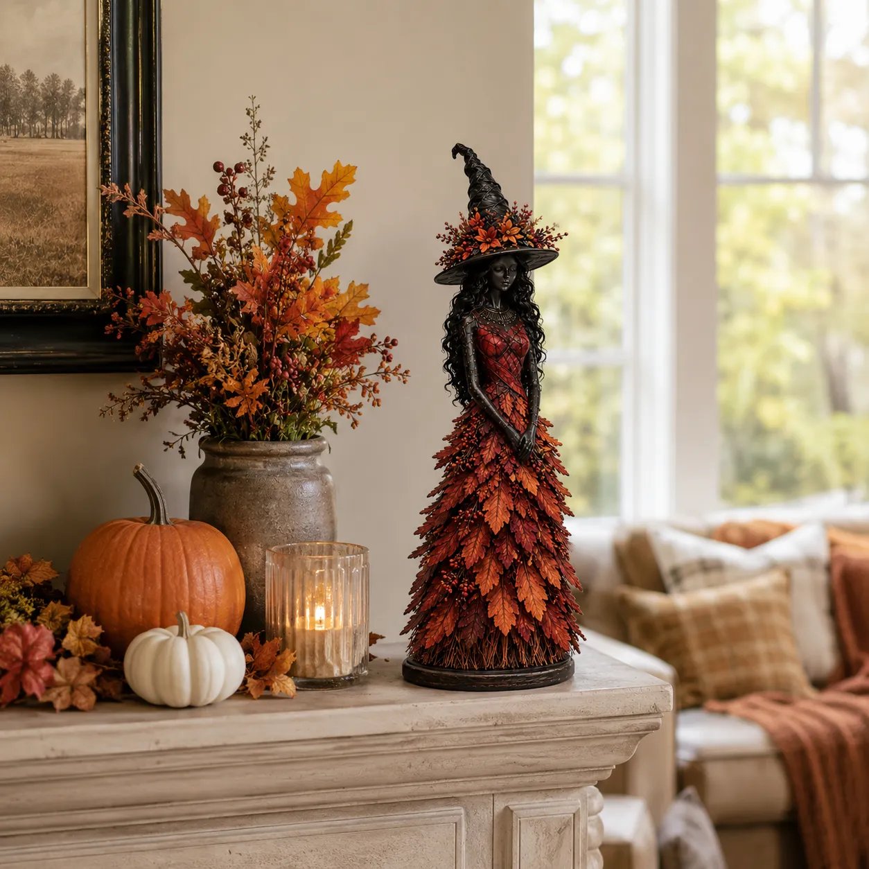 💥LAST DAY: 50% OFF - 🧙 Enchanted Autumn Witch Figure