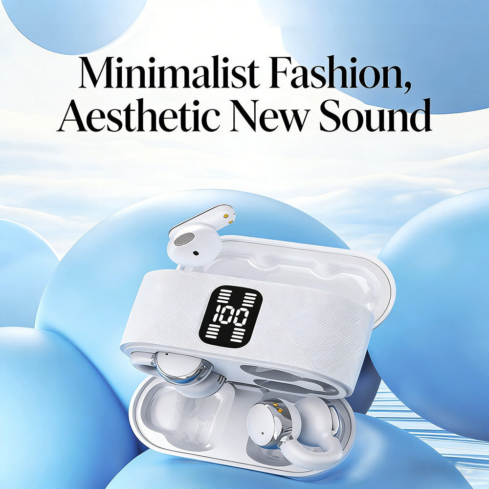 2-in-1 Wireless Bluetooth Earbuds with Ear Clips and Earbuds | 30 Hours Playtime