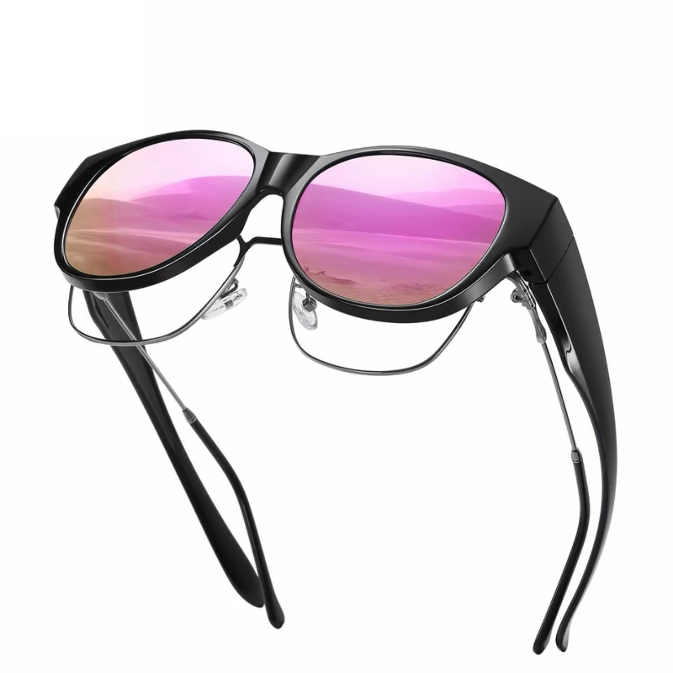 🕶 New XL cat-eye sunglasses with polarized lenses.mi i ochroną UV40