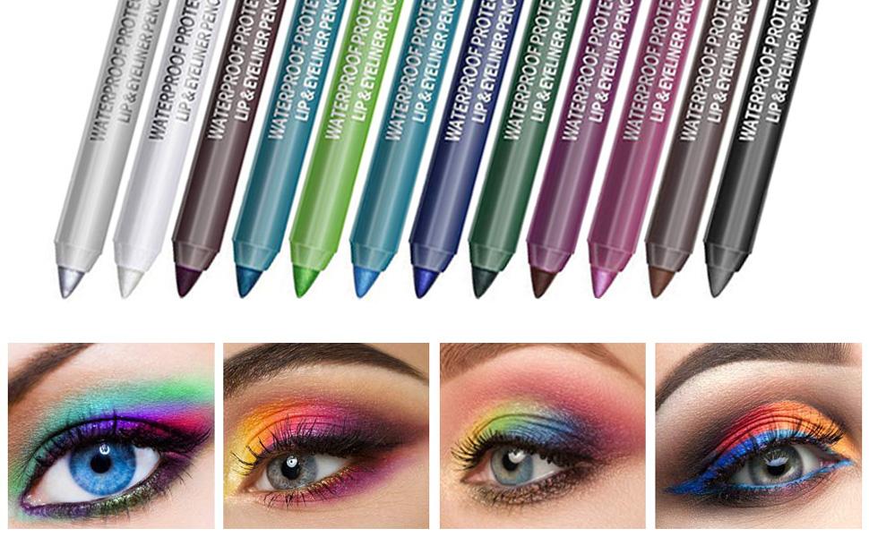 Langvarig vanntett eyeliner pencil, fasjonabel eye make-up kosmetik
