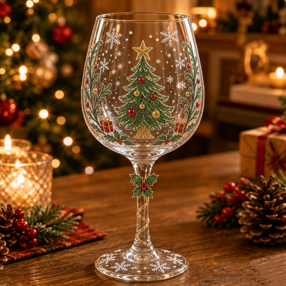 🔥🎁Christmas Wine Glass Collection Gift Box Set✨