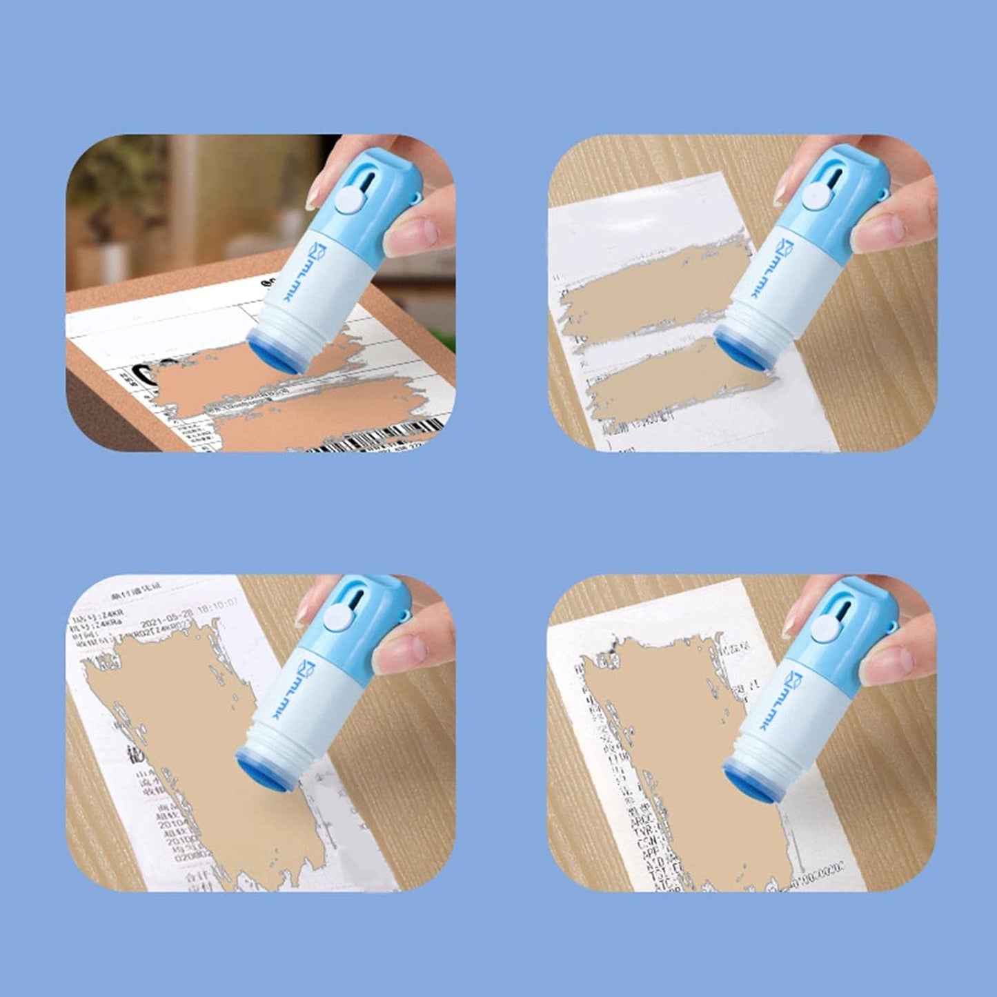 📦Correction Fluid Express – tool for erasing personal information and hiding addresses on packages, with cutting blade