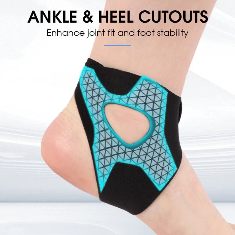 Adjustable elastic ankle brace