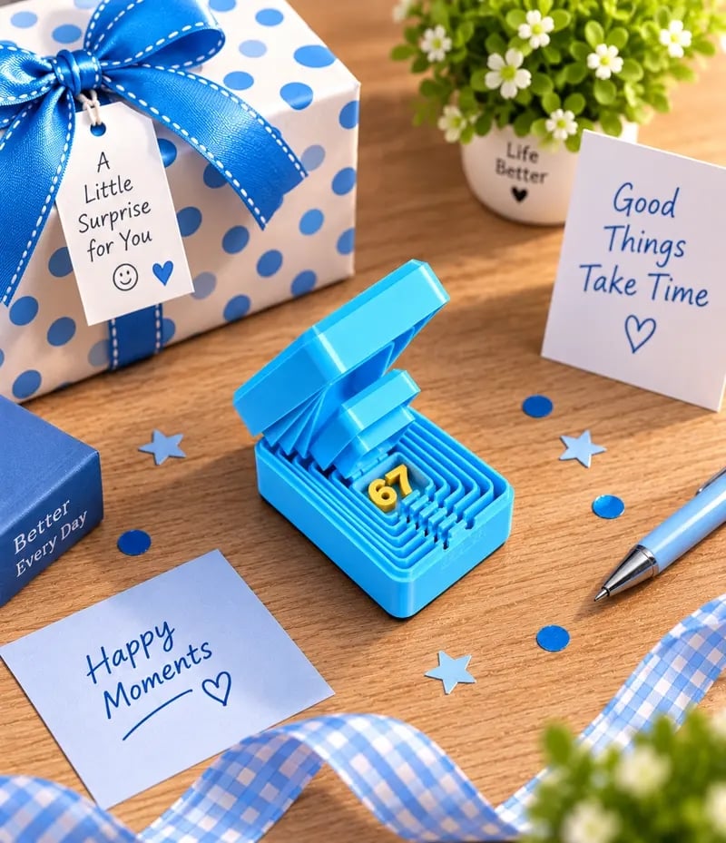 🎁 6-layer prank and surprise gift box | Choose your surprise: Middle finger, spider, or the number 67