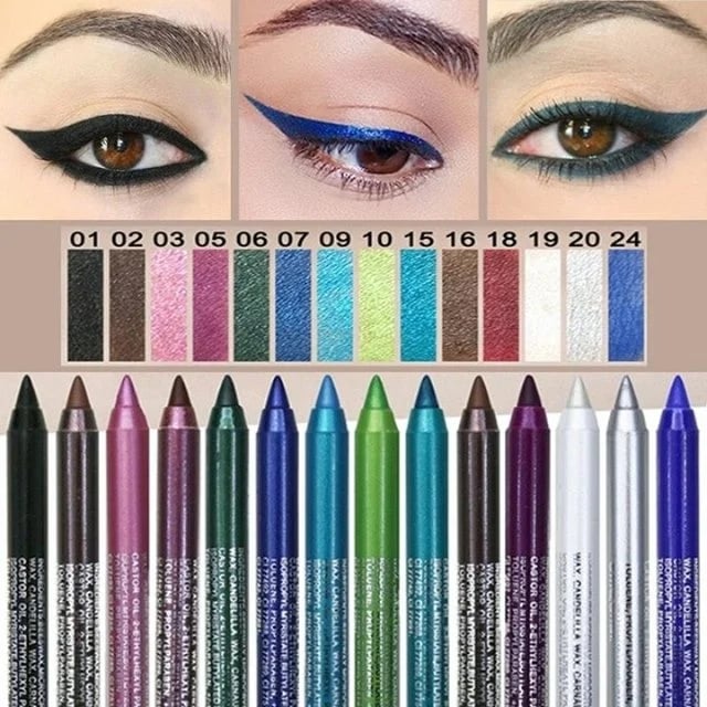 Langvarig vanntett eyeliner pencil, fasjonabel eye make-up kosmetik