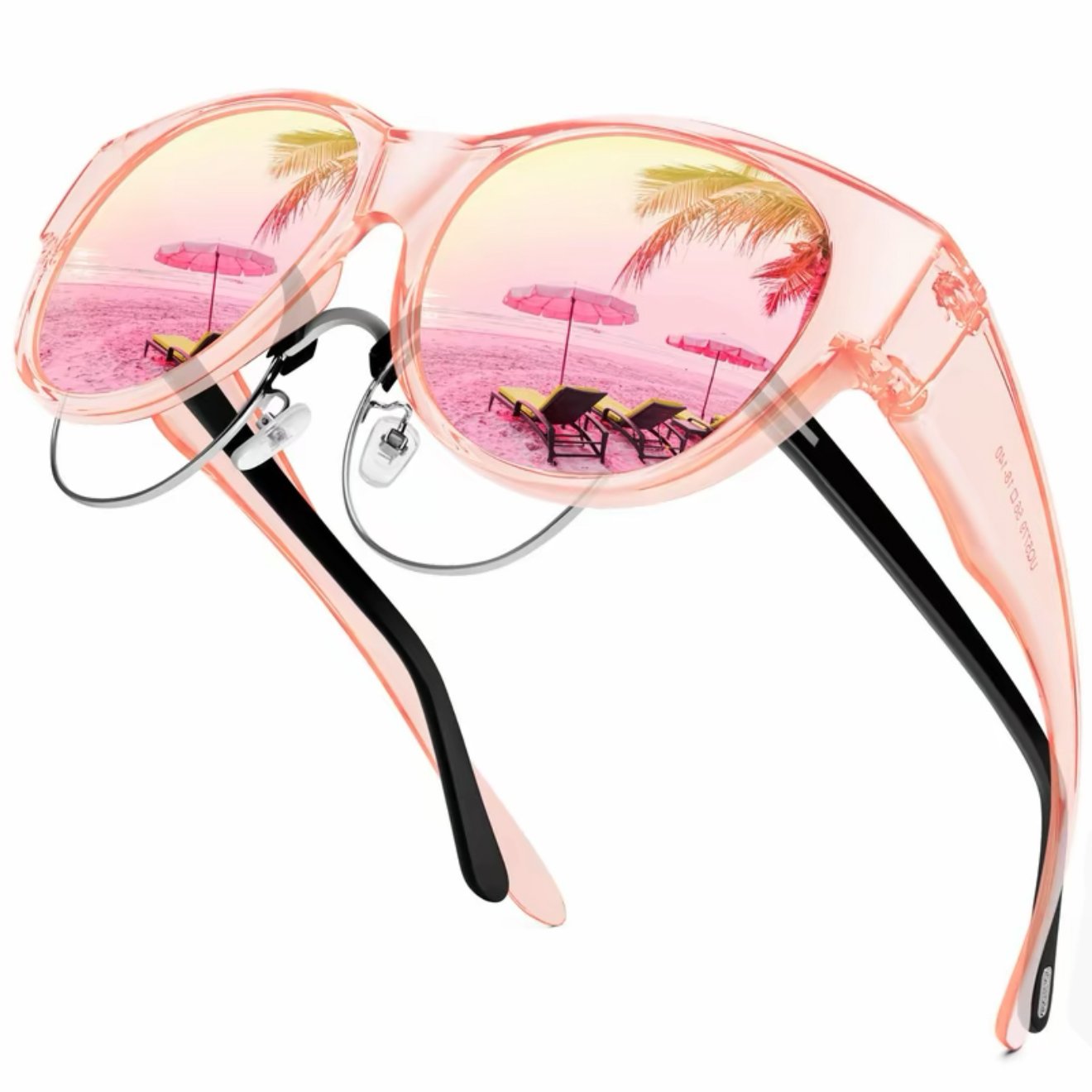 🕶 New XL cat-eye sunglasses with polarized lenses.mi i ochroną UV40