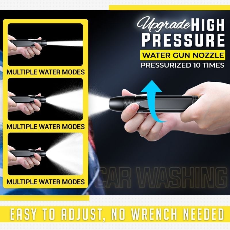 High-pressure car wash water nozzle