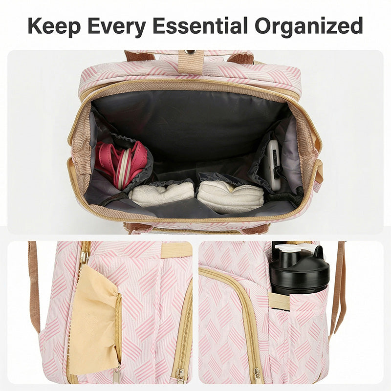 👶Mommy Diaper Bag Backpack – Large Capacity, Lightweight, Multifunctional, USB Charging, Waterproof