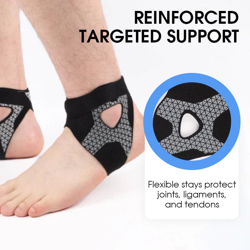 Adjustable elastic ankle brace