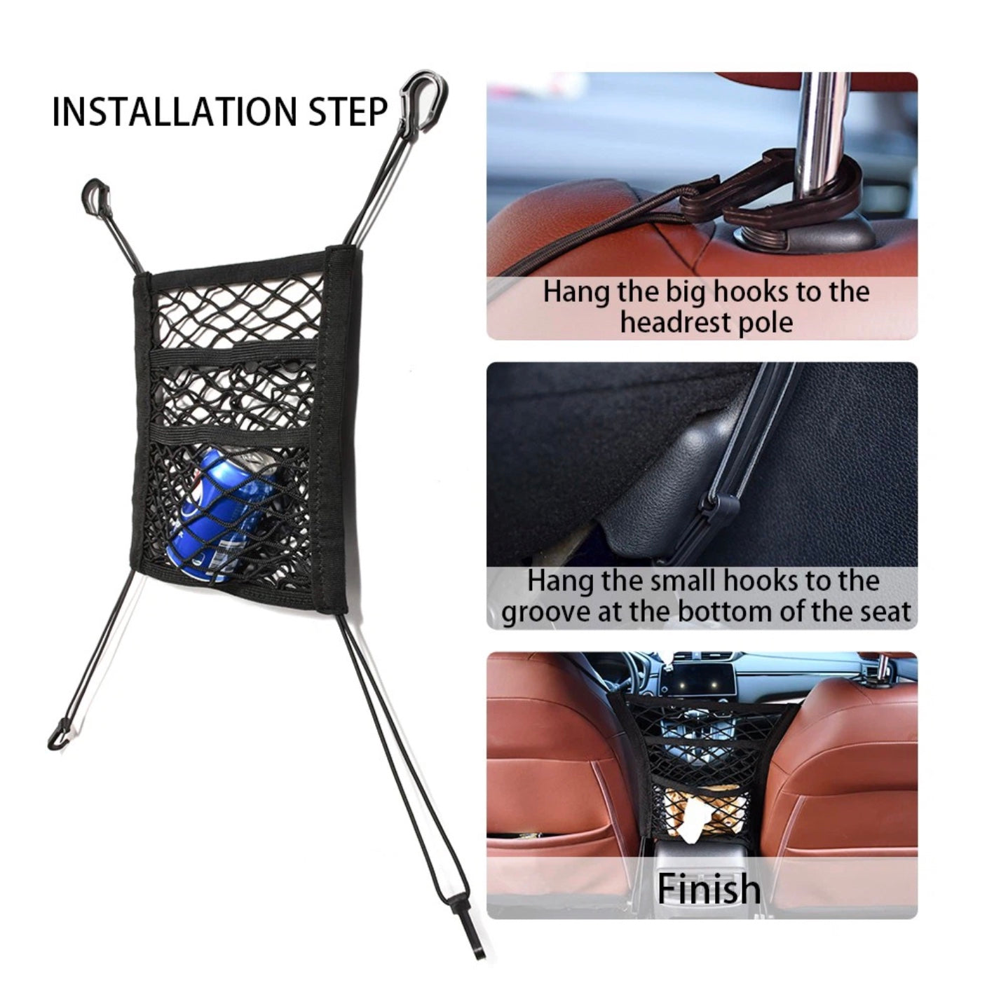 3-layer storage net and screening for car sorting