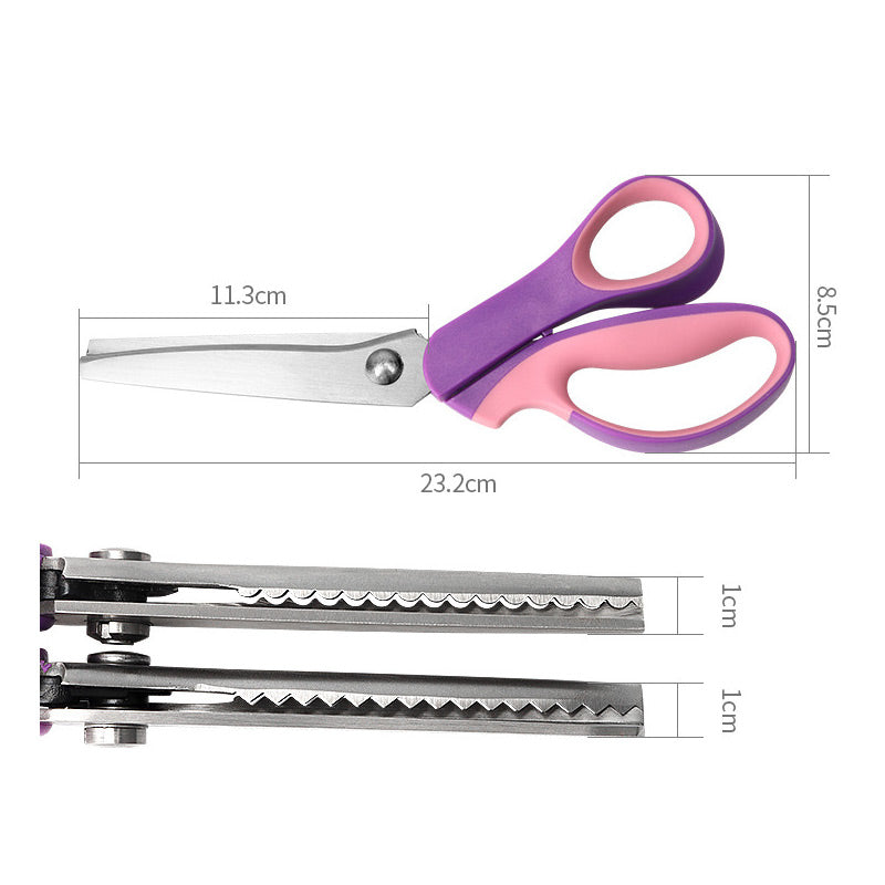 ✂️Versatile serrated scissors