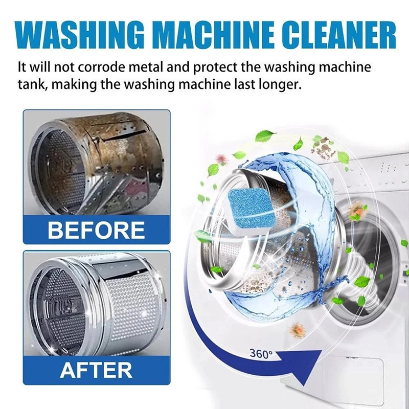 🧼50% OFF NOW ! ✨Washing Machine Cleaner Tablets – Deep Cleaning Deodorizing Descaler Tablets for Front‑Load & Top‑Load Washing Machines