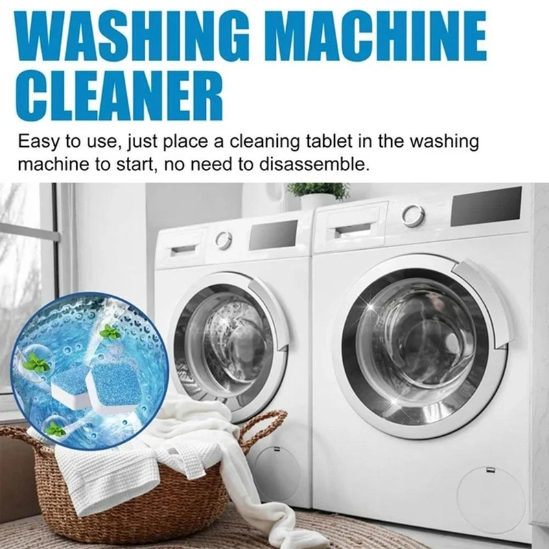 🧼50% OFF NOW ! ✨Washing Machine Cleaner Tablets – Deep Cleaning Deodorizing Descaler Tablets for Front‑Load & Top‑Load Washing Machines