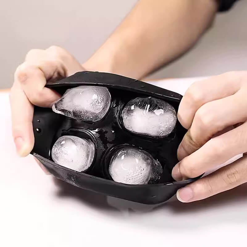 Ice mold in the shape of a skull