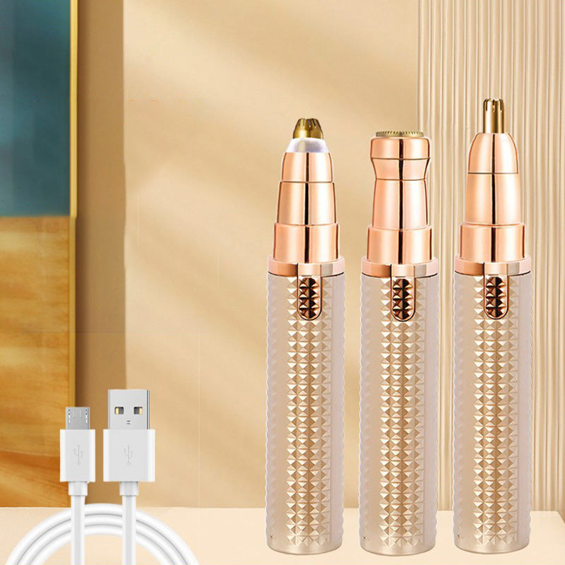 🔄🧔‍♀️🧔‍♂️ 50% OFF FOR A LIMITED TIME! 3-in-1 electric eyebrow trimmer - interchangeable heads for trimming eyebrows, face and details - perfect for both men and women, so you always look well-groomed, wherever you are and whenever you want 🌍💈