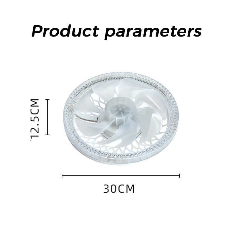 2-in-1 Mute Adjustable Fan Light with Remote Control for Bedroom