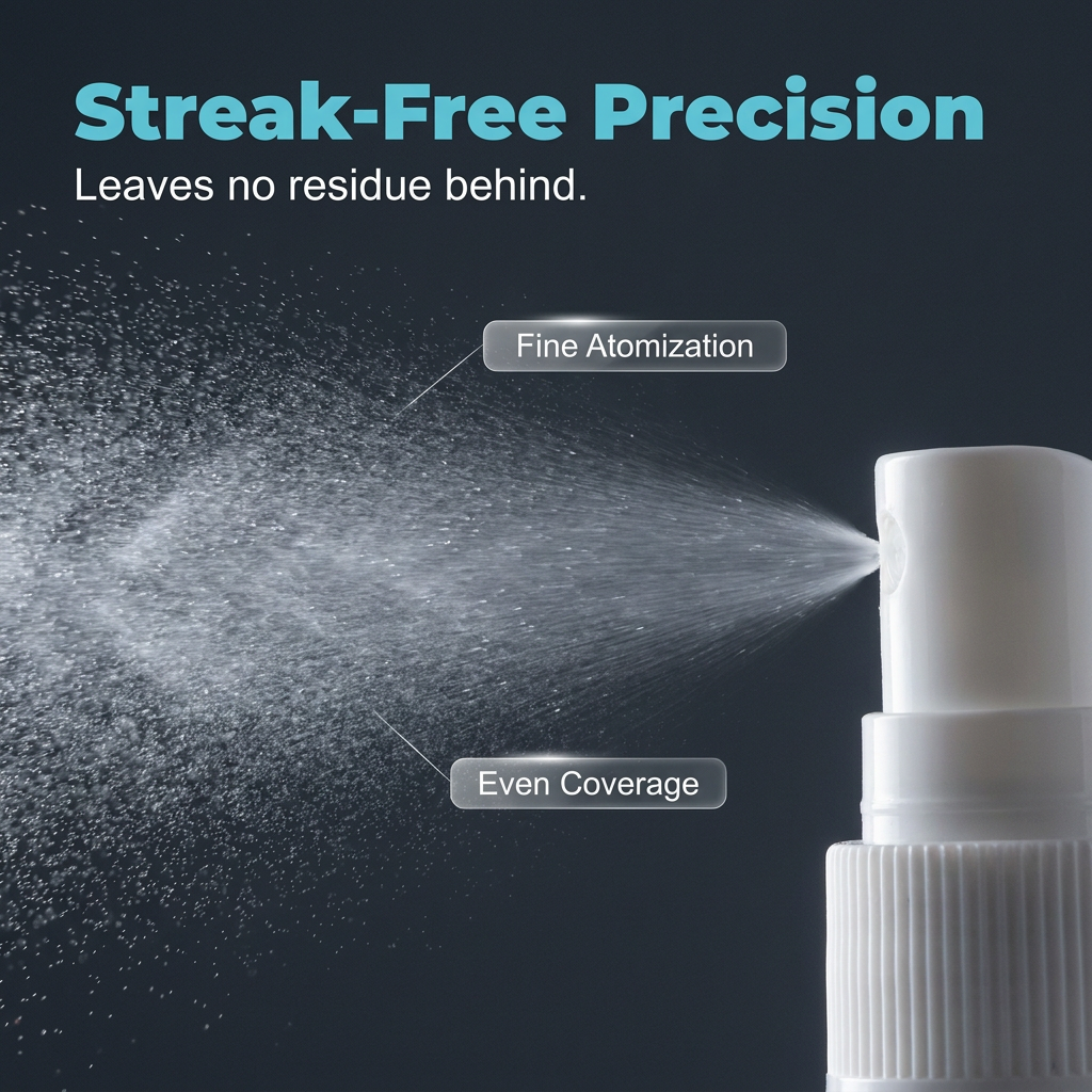 Scratch repair spray for professional lenses