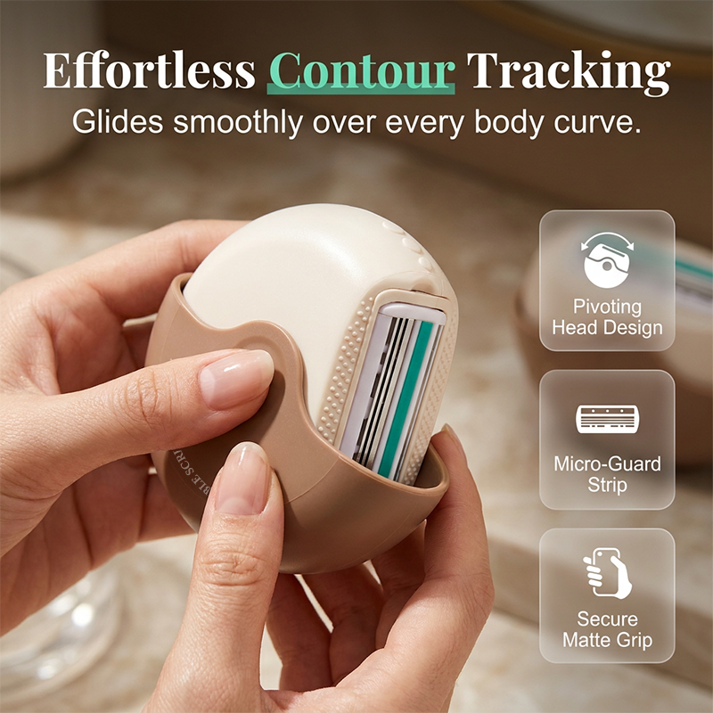 🔥🎁 New 2026 model! 🥳 💞 Over 50,000 units sold! ⚡ 3-layer portable razor with rotating cover