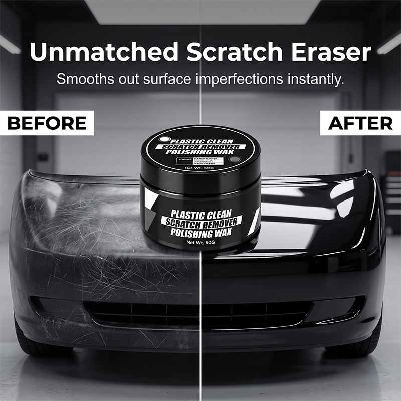 Car plastic repair and scratch remover wax with sponge 30 ml