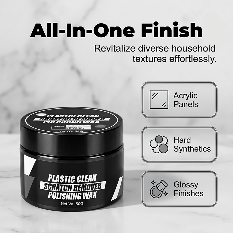 Car plastic repair and scratch remover wax with sponge 30 ml