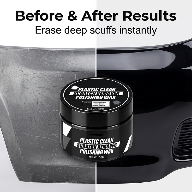 Car plastic repair and scratch remover wax with sponge 30 ml