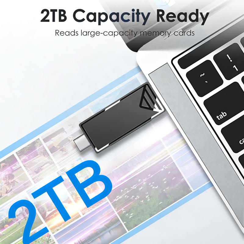 2-in-1 High-Speed Memory Card Reader