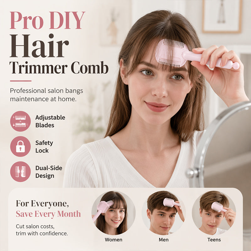 💥Buy 1 Get 1 Free - DIY Hair Thinning Comb – Adjustable Blade & Beginner-Friendly Design