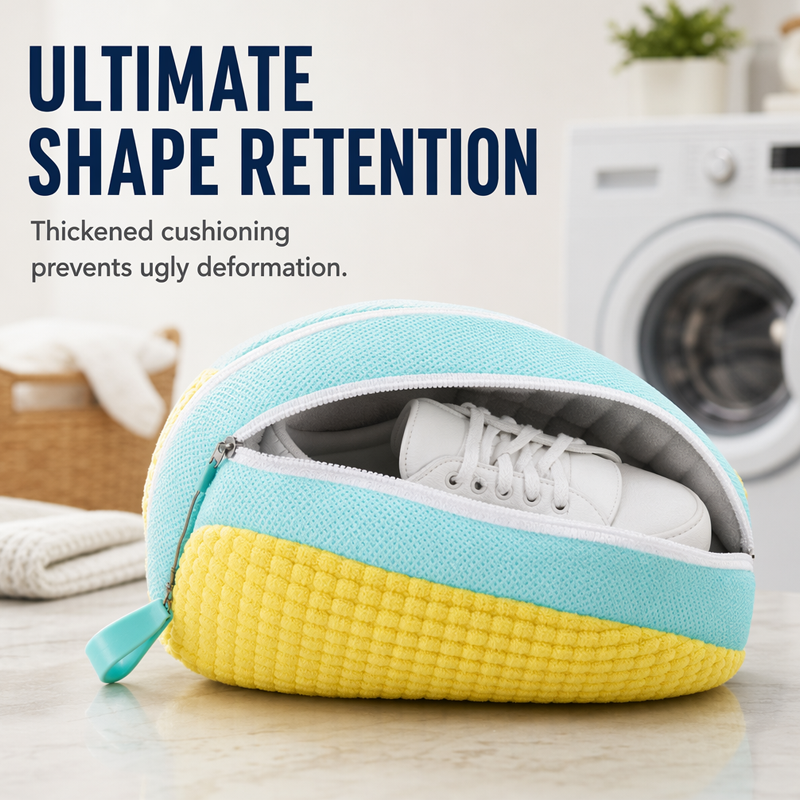 Bag for shoes washing machine