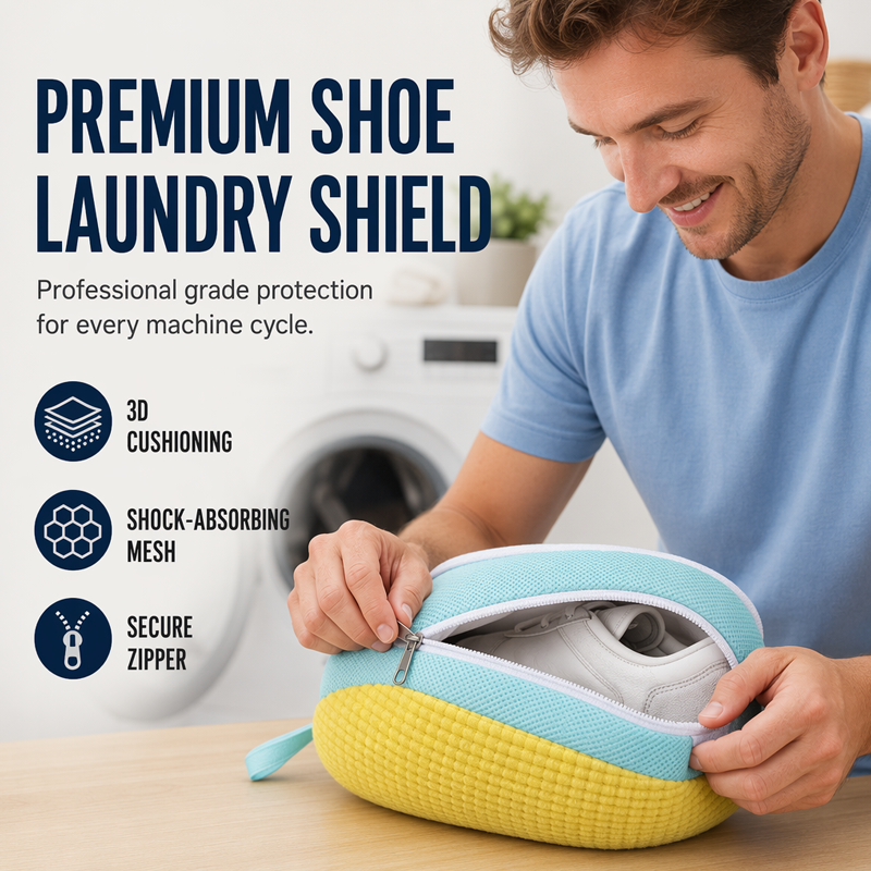 Bag for shoes washing machine