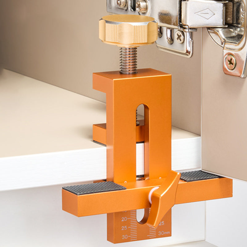Adjustable aluminum alloy positioner for cabinet doors from 7 to 40 mm
