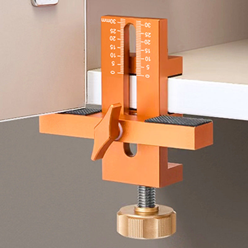 Adjustable aluminum alloy positioner for cabinet doors from 7 to 40 mm