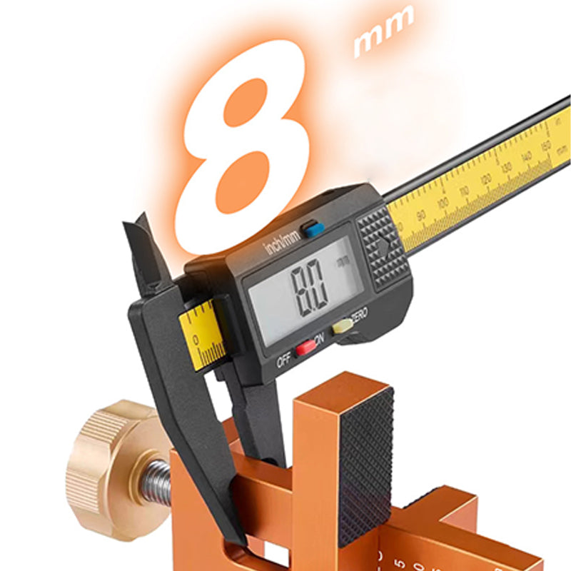 Adjustable aluminum alloy positioner for cabinet doors from 7 to 40 mm