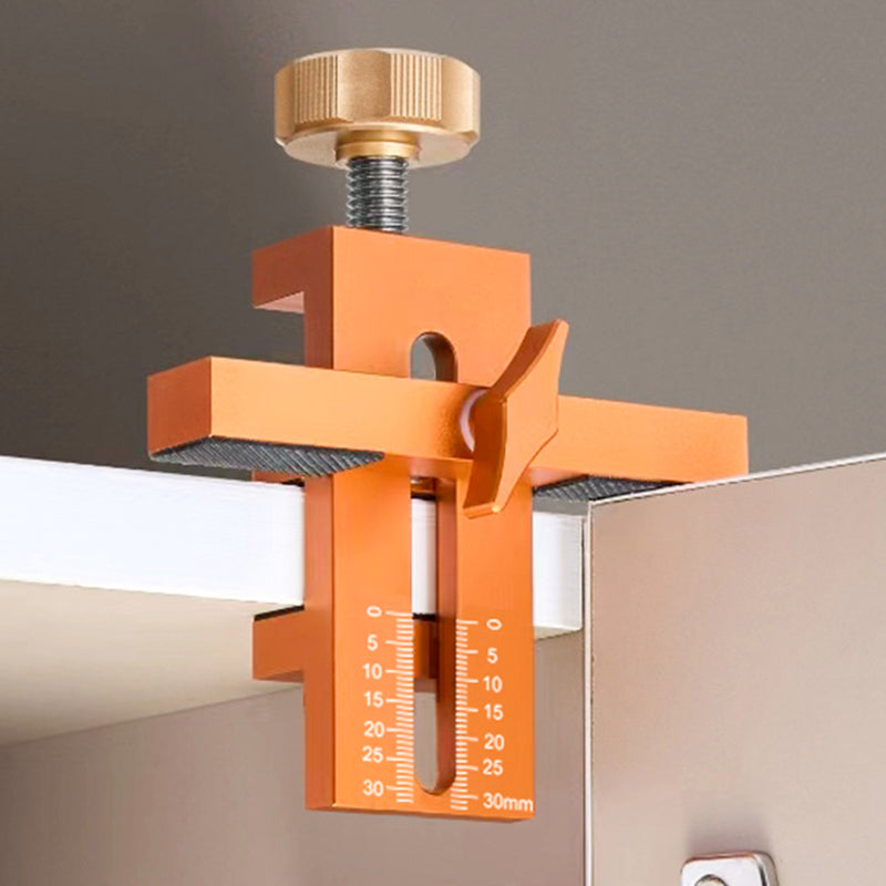 Adjustable aluminum alloy positioner for cabinet doors from 7 to 40 mm