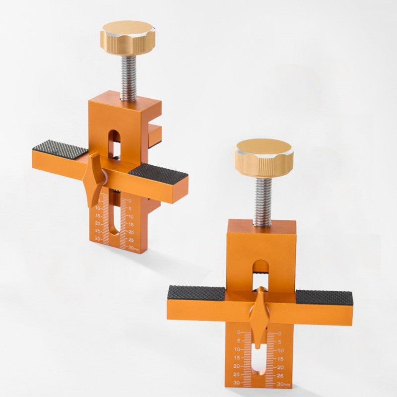 Adjustable aluminum alloy positioner for cabinet doors from 7 to 40 mm