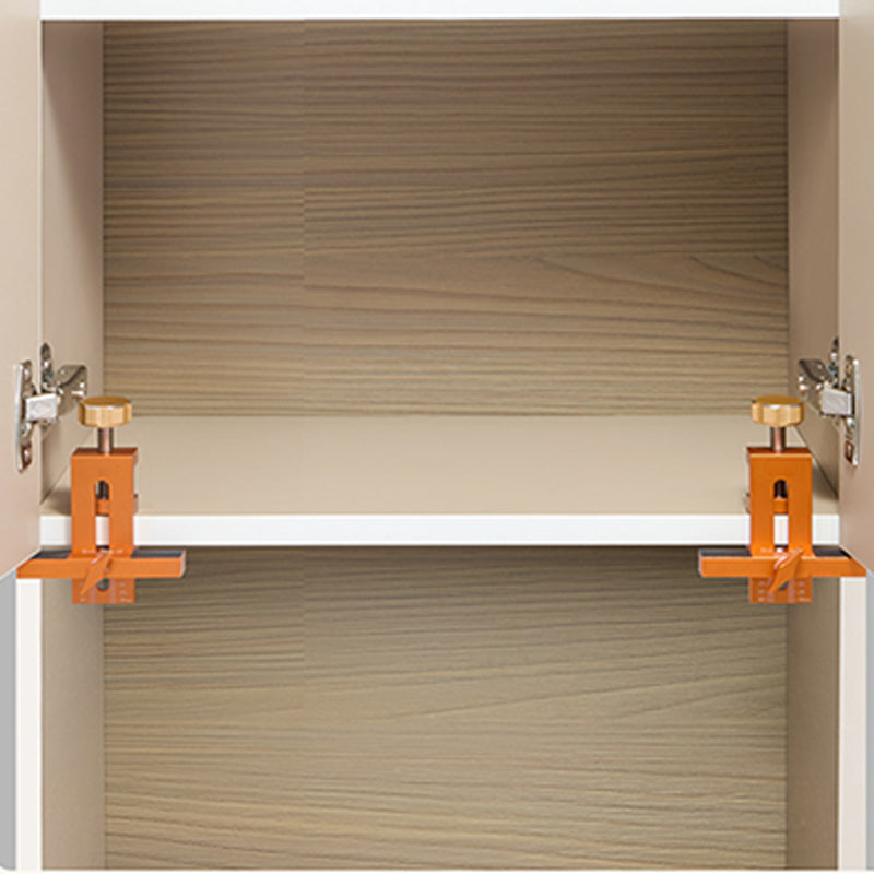 Adjustable aluminum alloy positioner for cabinet doors from 7 to 40 mm