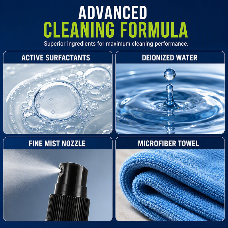 Powerful cleaning spray for RV awnings